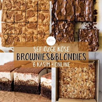 ONLINE BROWNIES & BLONDIES ATÖLYESİ - KAYITLI EĞİTİM