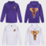 LaQuerencia Lakers Baskılı Kapüşonlu Oversize Sweatshirt LQ-0194