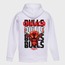 LaQuerencia Chicago Bulls Baskılı Kapüşonlu Oversize Sweatshirt LQ-0208