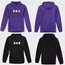 LaQuerencia Triple Cat Baskılı Kapüşonlu Oversize Sweatshirt LQ-0210