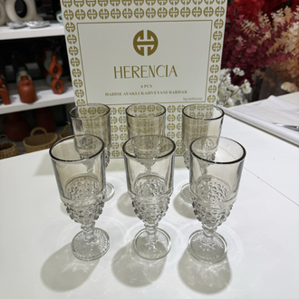HADİSE FÜME AYAKLI BARDAK
