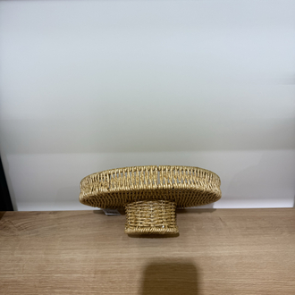 Ayaklı Hasır Sunumluk – 25 cm