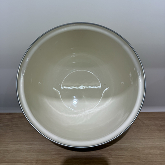 Mien Emaye Karıştırma Kabı 22 cm Beyaz | Hamur Yoğurma ve Mutfak Hazırlık Kabı