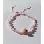 Love - Rudraksha Pembe Kuvars Mala Bileklik