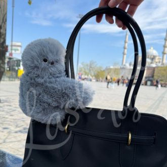 Mirumi - Duygusal Zekalı Sesli ve Hareketli Peluş Mini Oyuncak Robot Gri