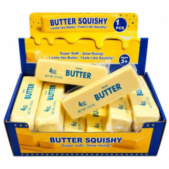Butter Squishy Tereyağı Tasarımlı Viral Sıkılabilir Stres Oyuncağı