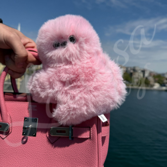 Mirumi - Duygusal Zekalı Sesli ve Hareketli Peluş Mini Oyuncak Robot Pembe