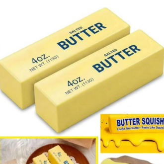 Butter Squishy Tereyağı Tasarımlı Viral Sıkılabilir Stres Oyuncağı