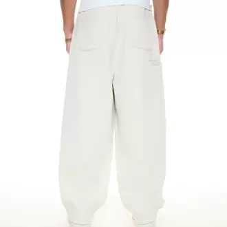 Baggy eşofman altı beyaz renk