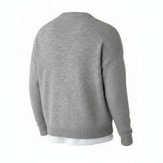 Basic oversize gri kazak