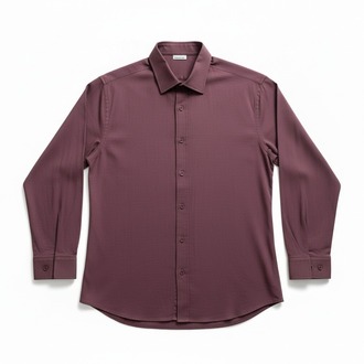 Modal Kumaş Bordo Oversize Gömlek