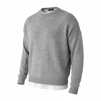 Basic oversize gri kazak