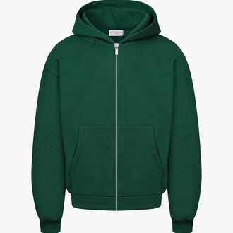 7HEAVENS Heavy Blank Hoodie - Forest Green