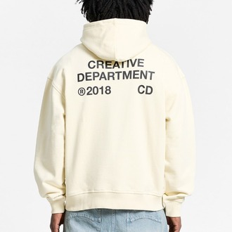 RETERNITY Creative Dept Zip Hoodie - Cream
