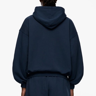 7HEAVENS Washed Logo Zip Hoodie
