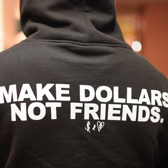 DOLLARS & ISYANS Hoodie Black