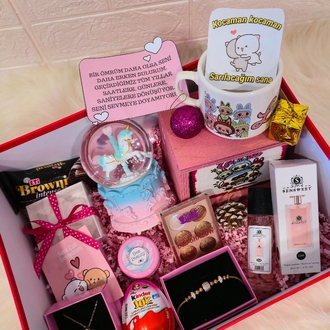 Mega Elite Romantik Experience Box / Özel Tasarım Hediye Kutusu 