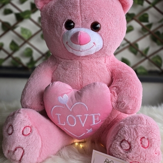 Seni Seviyorum Yastıklı Dolgun Pembe Ayıcık