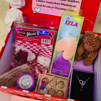Premium Romantik Süslü Hediye Kutusu ❤️ Erkeklerin En Çok Aldığı Full Sürpriz Set