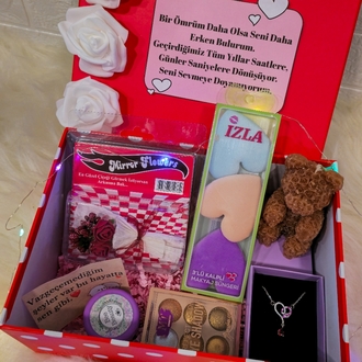 Premium Romantik Süslü Hediye Kutusu ❤️ Erkeklerin En Çok Aldığı Full Sürpriz Set