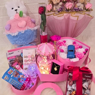 Buket ayıcıklı Lüx Gösterişli ( çikolata dolu ) set / yılbaşı / sevgiliye hediye