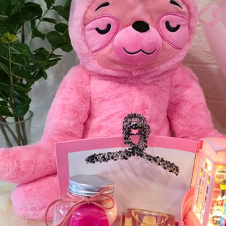 Yogacı Ayıcıklı Lüks Pembe Hediye Seti