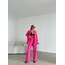 ▪️Pembe Oversize Gömlek Pantolon Alt-Üst İkili Takım ▪️