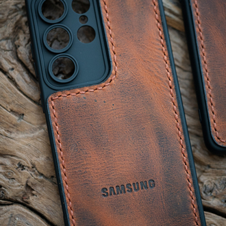Deri Samsung telefon kılıfı