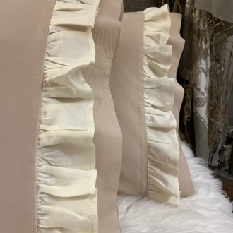 Silkarea CUTIE %100 Pamuk Saten İkili Yastık Kılıfı Seti -Standart Model Renk: Cappuccino