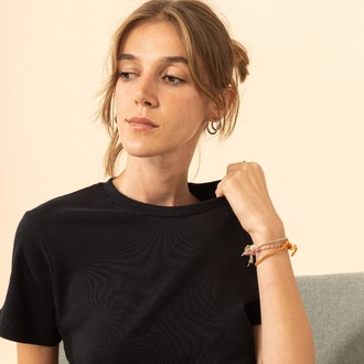 %100 Pamuk Bisiklet Yaka Kadın Basic T-Shirt -Siyah