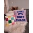 Chill It's Only Chaos Lila renkli yastık kılıfı (ÖN SİPARİŞ)