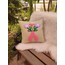 Soft yeşil punch needle çiçek yastık kılıfı