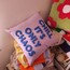 Chill It's Only Chaos Lila renkli yastık kılıfı (ÖN SİPARİŞ)