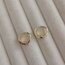 Lente Aksesuar Xuping Kararmaz Çelik Gold Burgu Model Vintage Küpe