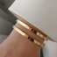 Lente Aksesuar Çelik Gold 2'li Set Ajda Bilezik (4mm)