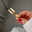 Lente Aksesuar Çelik Gold 2'li Set Ajda Bilezik (4mm)