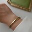 Lente Aksesuar Xuping Gold Ajda Model Kelepçe Bilezik ( 5mm)