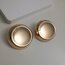 Lente Aksesuar Yuvarlak Düğme Küpe - Özel Seri Tarz Kadın Küpe