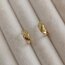 Lente Aksesuar Xuping Kararmaz Çelik Gold Burgu Model Vintage Küpe