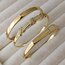 Lente Aksesuar Xuping Lüks Seri Zirkon Taşlı X Model Gold Kelepçe