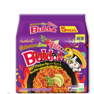 Habanerolime Hot Chicken Flavor Ramen 5’li Helal Damgalı (5 ADET CHOPSTİCK HEDİYELİ)