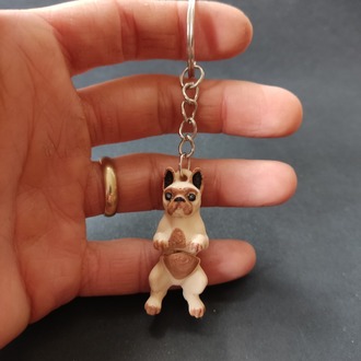 Frenchie Fransız Bulldog Anahtarlık