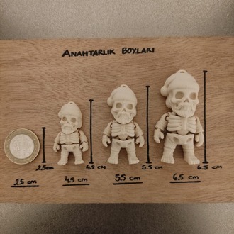 Antik İskelet Anahtarlık