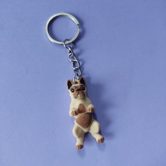 Frenchie Fransız Bulldog Anahtarlık