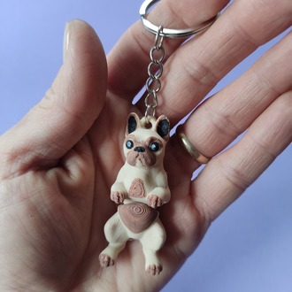 Frenchie Fransız Bulldog Anahtarlık