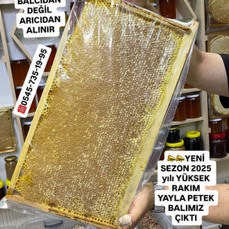 2026 YENİ SEZON yayla Petek balı sıfır şekersiz net 1 KG 