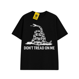 GADSDEN YILANLI 'DON'T TREAD ON ME' | Oversize Siyah Tişört