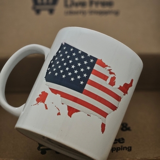 'USA' | Porselen Kupa