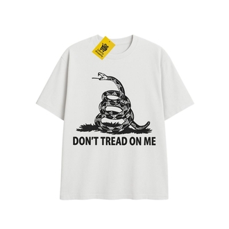 GADSDEN YILANLI 'DON'T TREAD ON ME' | Oversize Beyaz Tişört