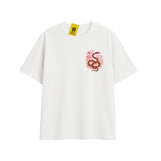 'PINK REBELLION' | Oversize Beyaz Tişört